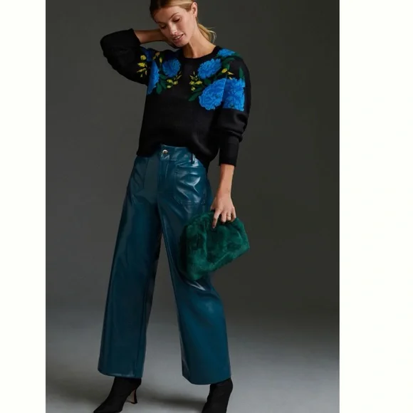 NWT Anthropologie Maeve The Camryn Cropped Crewneck Sweater XXS - Picture 7 of 13